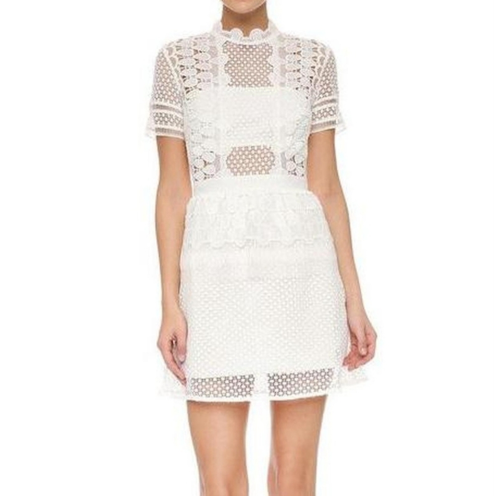 Self-Portrait White Lace Dress
